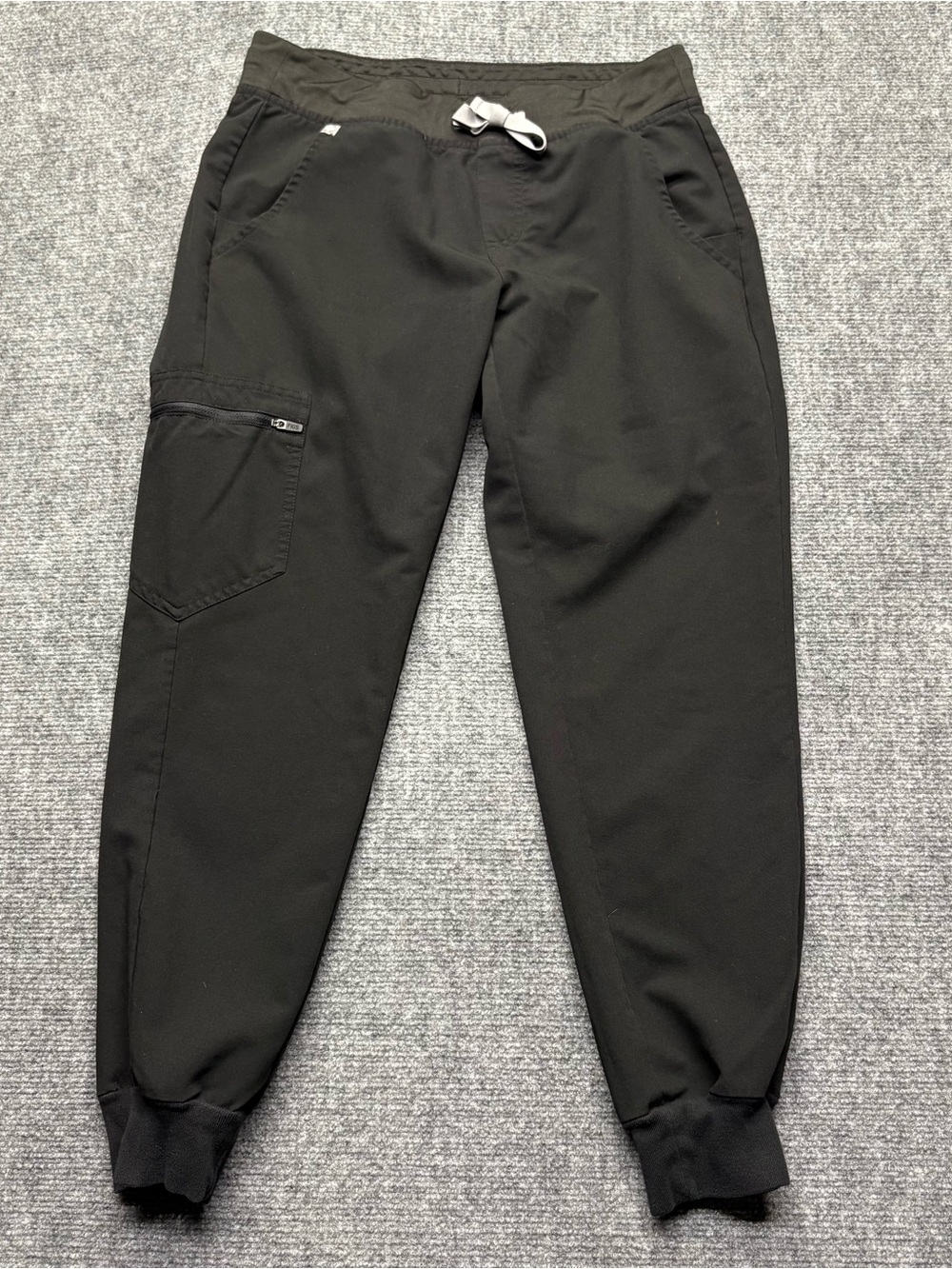 Figs Scrub Pants Womens S Petite Black Zamora Jogger Technical Collection